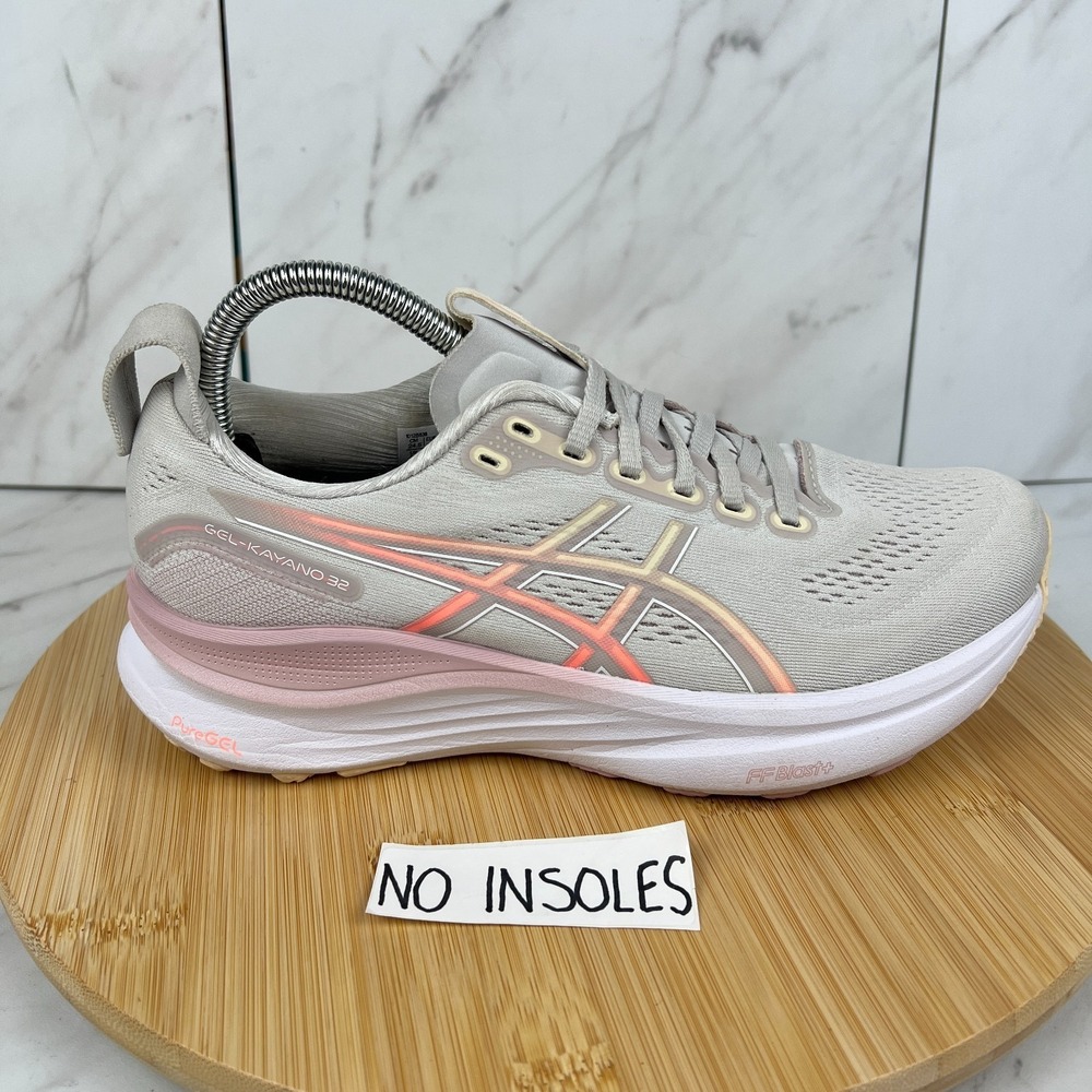 Asics Gel Kayano 32 Womens Size 7.5 Feather Grey White Running Shoes 1012B838